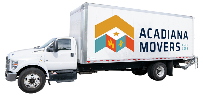 Acadiana Movers truck side view